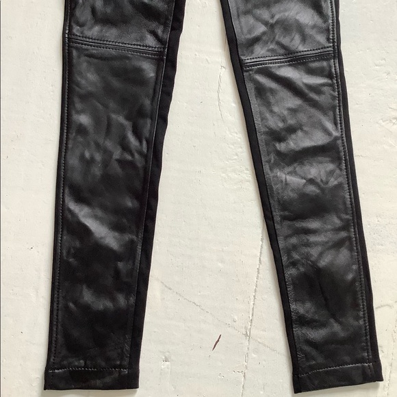 Apart real leather black leggings size 0 new black - Picture 2 of 5